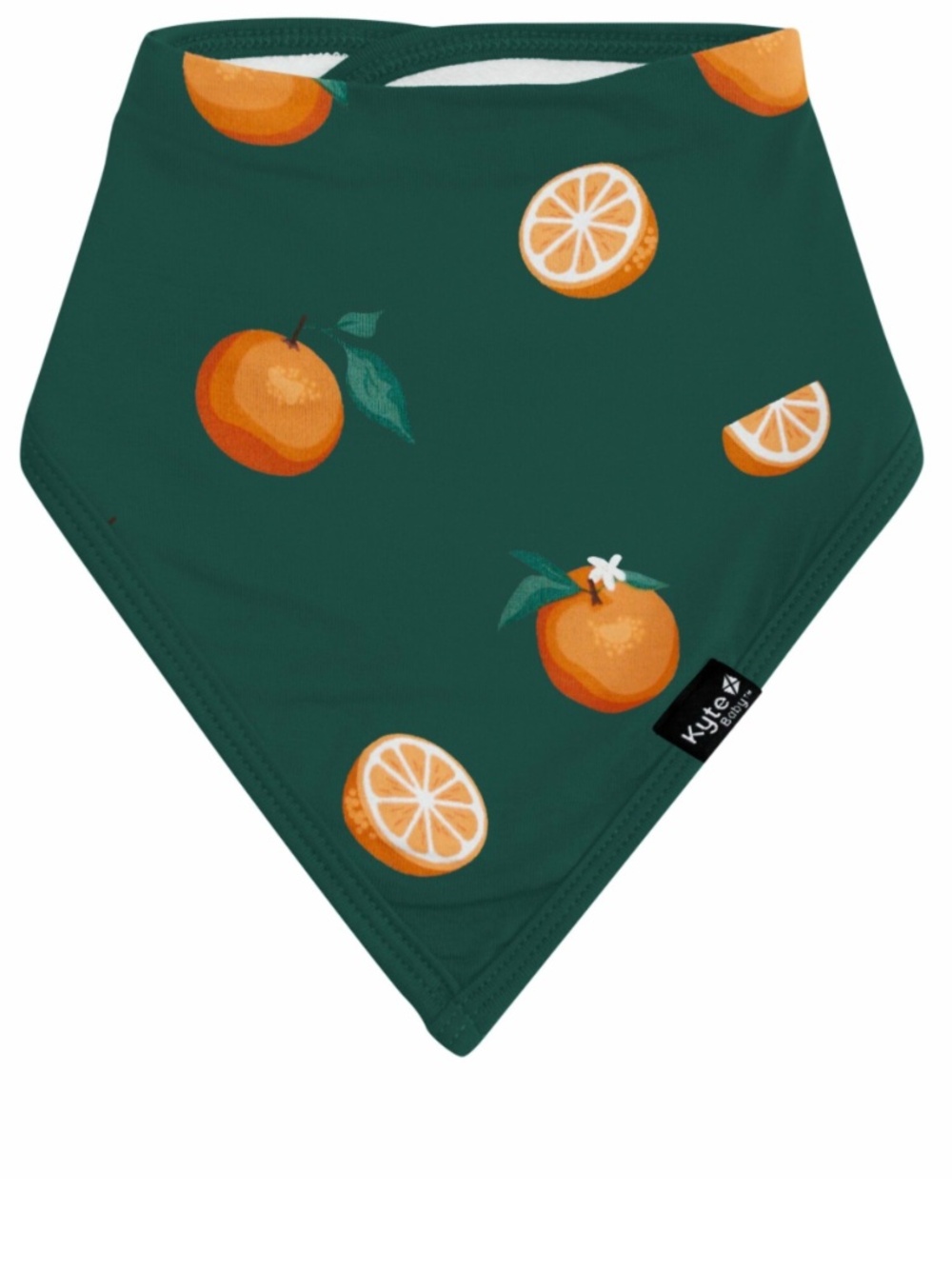 Kyte Baby Bib in the Oranges print